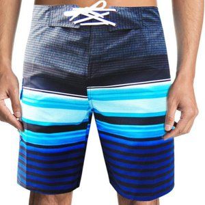 NWT LETTERS SUMMER SURF BEACH MEN'S SWIMWEAR TRUNKS SLIM FIT BOARD SHORTS  S